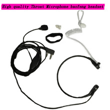 2 Pin PPT baofeng Headset Throat Microphone For uv 5r baofeng uv 5r BF 888S Kenwood