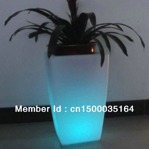 Glowing lighting LED flower pot! Remote controll color changing RGB led flower pot SL-LFP-3050F