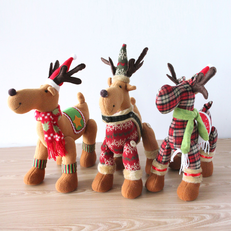 christmas plush reindeer decorations