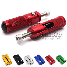Universal CNC Aluminum Motorcycle Folding Foot pegs Rear Set Rest Racing Red For BMW Honda Kawasaki Yamaha KTM Suzuki