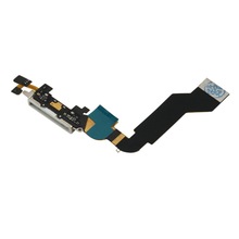 1 pcs Replacement Charging Port Connector Flex Cable For iPhone 4S Black Wholesale