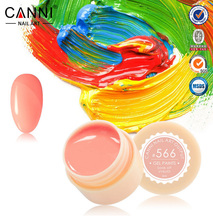 2015 Colors CANNI Solid Pure Glitter UV Soak Off Gel Paint Set Nail Art False Tips
