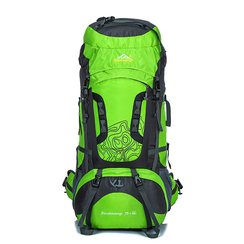 Large 80L Outdoor Backpack Unisex Travel Climbing Backpacks Waterproof Rucksack Mountaineering bag Nylon Camping Hiking Backpack