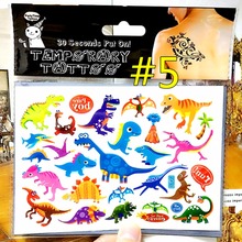 Jurassic Dinosaur Child Temporary Tattoo Body Art Flash Tattoo Stickers 17*10cm Waterproof Car Styling Henna Tatoo Wall Sticker