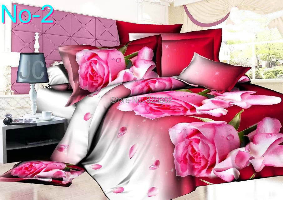 Wholesale New Arrived 3d Bedding Set 4pcs Bedclothes Bed Linen