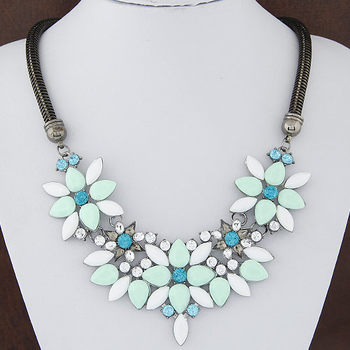 New Brand Vintage Women Collar Bohemia Charms Statement Choker Crystal Cubic Zircon Diamond Necklaces Pendants Fine
