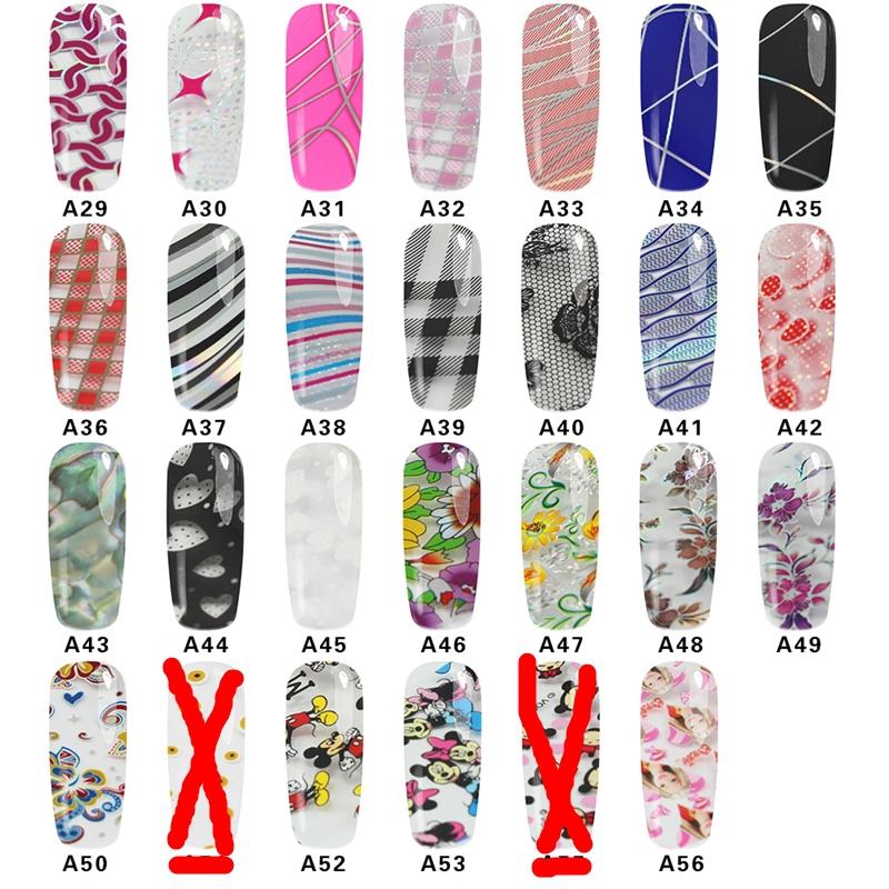 100cm 4cm 25 Designs Beauty Transfer Foil Nail Art Stickers For Nails DIY Decorations Tools