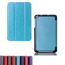 High Quality Luxury Crazy Horse stand Pu leather case cover For Asus MeMO Pad 8 ME181C tablet cover case 6 kids colors