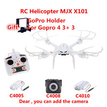 Professional RC Drone MJX X101 RC quadcopter drones rc helicopter 6-axis or drone with C4005 c4008 c4010 HD FPV Real-time camera