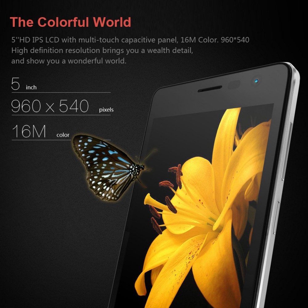 5 CUBOT S168 IPS QHD Screen 3G Smartphone Android 4 4 MTK6582 1 3GHz Quad Core