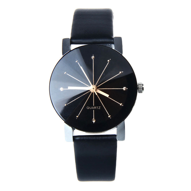 Sanwony New Arrival Fashion Quartz Dial Clock Leather Round Wrist Watch For Women Hot Freeshipping