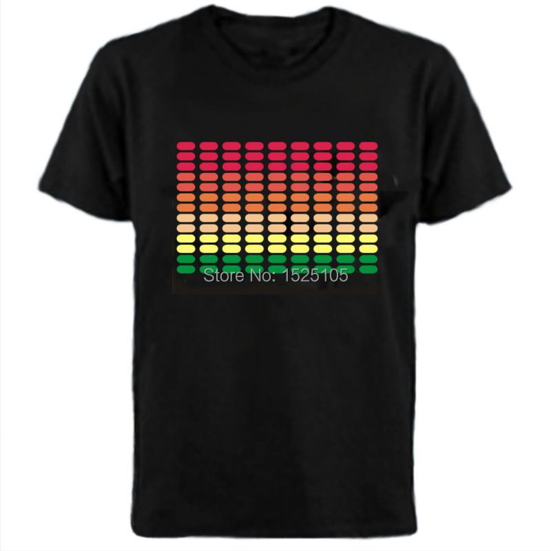 high quality mens cotton led t shirts sound activated high quality mens cotton led t shirts sound activated