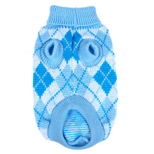 Winter Pet Dog Cat Warm Lattice Knitwear Sweater Small Puppy Coat Apparel XS-XXL