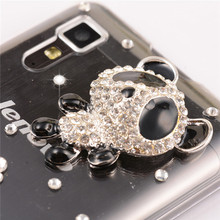 original Floral Rhinestone Case For lenovo s820 luxury Flower Mobile Phone Accessories diamond Crystal bling hard