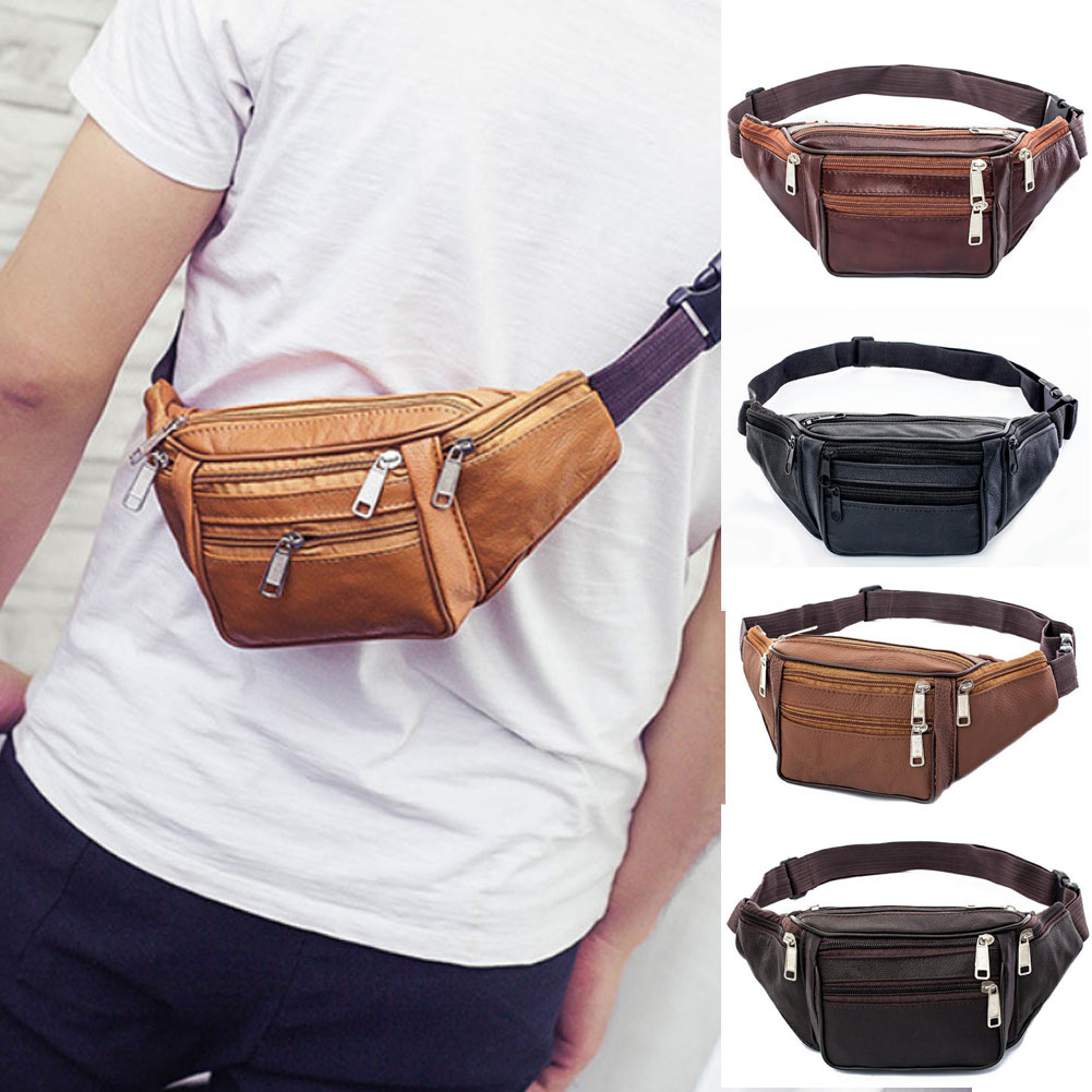 fanny pack mens leather