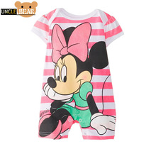 Hot carters mickey newborn baby girl clothes Cotton Romper short sleeve One piece jumpsuit baby Bodysuits