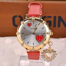 Latest design Watches Brand Famous Luxury Ladies Quartz Watch Gold Color Wristwatches Heart Pendant Fashion watch