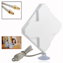 White 4G 35dBi External Antenna Signal Amplier Booster 2M Cable TS9 Connector 4G Antenna 35dBi TS9 Signal Amplifier 2M Cable