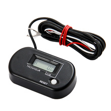 Waterproof Tachometer RPM meter Hour Meter For Gas Engine motorcycle pit bike forklift tractor marine chainsaw lawn mower