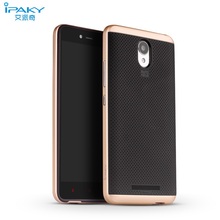 For Xiaomi Redmi Note 2 Case 100 Original ipaky Dual Layered PC Frame Silicone Back Cover