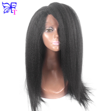7A Cheap Italian Yaki Glueless Full Lace Human Hair Wigs For Black Women Brazilian Virgin Remy