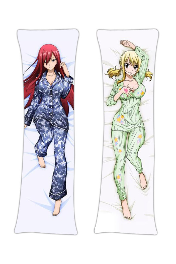 Fairy Tail Pillow Cover Dakimakura Anime MGF2016 Cushion Case Charming Erza and Lucy New ...