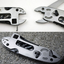 FW1S Adjustable Wrench Jaw+Screwdriver+Pliers+Knife Multi Tool Set Survival Gear