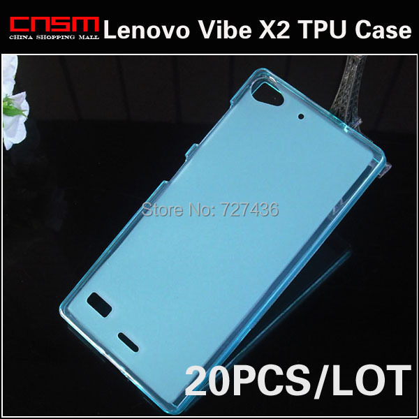 Free Shipping New  Clear Silicone Case Crystal Skin Cover for Lenovo vibe x2  X2-to 20/lot