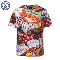 Mr BaoLong brand Plus Size L 3XL Vegas Games print t shirt men summer style short
