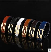 2016 New han edition men fashion belt Z gold buckle belt