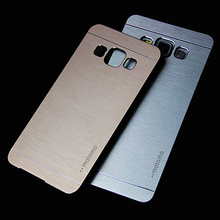 Для Samsung A3 Motomo роскошный алюминиевый металлической щеткой чехол для Samsung Galaxy A3 чехол A300 A300F / A5 A500 A500F / A7 A700F телефон чехол