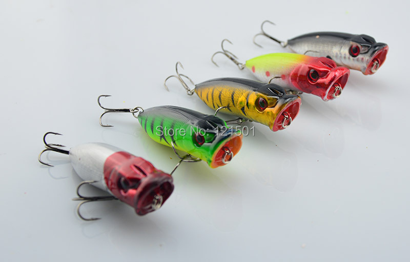 Promotion Lot 5pcs Colors Fishing Lures Crankbait Minnow Hooks Crank Baits 65mm 13g poper lure topwater