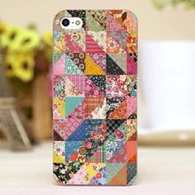 Beautiful Flowers puzzle Design Customized transparent case cover cell mobile phone cases for iphone 4 4s 5 5c 5s hard shell