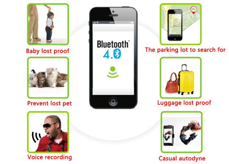 2015 New Smart Bluetooth 4 0 Anti lost Alarm Child Elderly Pet Phone Car Lost Reminder