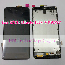 Black LCD+TP+Frame for ZTE Blade HN V993W /5.0″ LCD Display+Touch Screen Digitizer with Frame Replacement Free HK Post+Tools