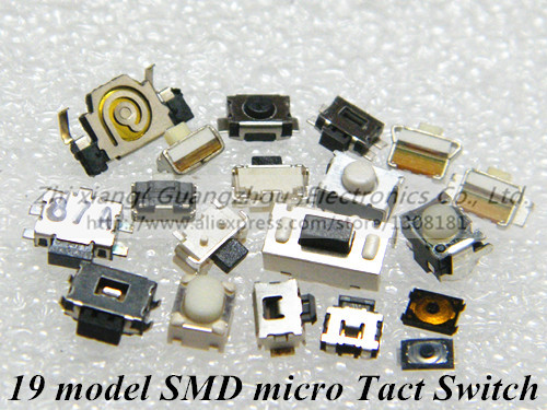 19 model 190pcs SMD micro Switch side button switch widely used for MP3 MP4 MP5 Tablet