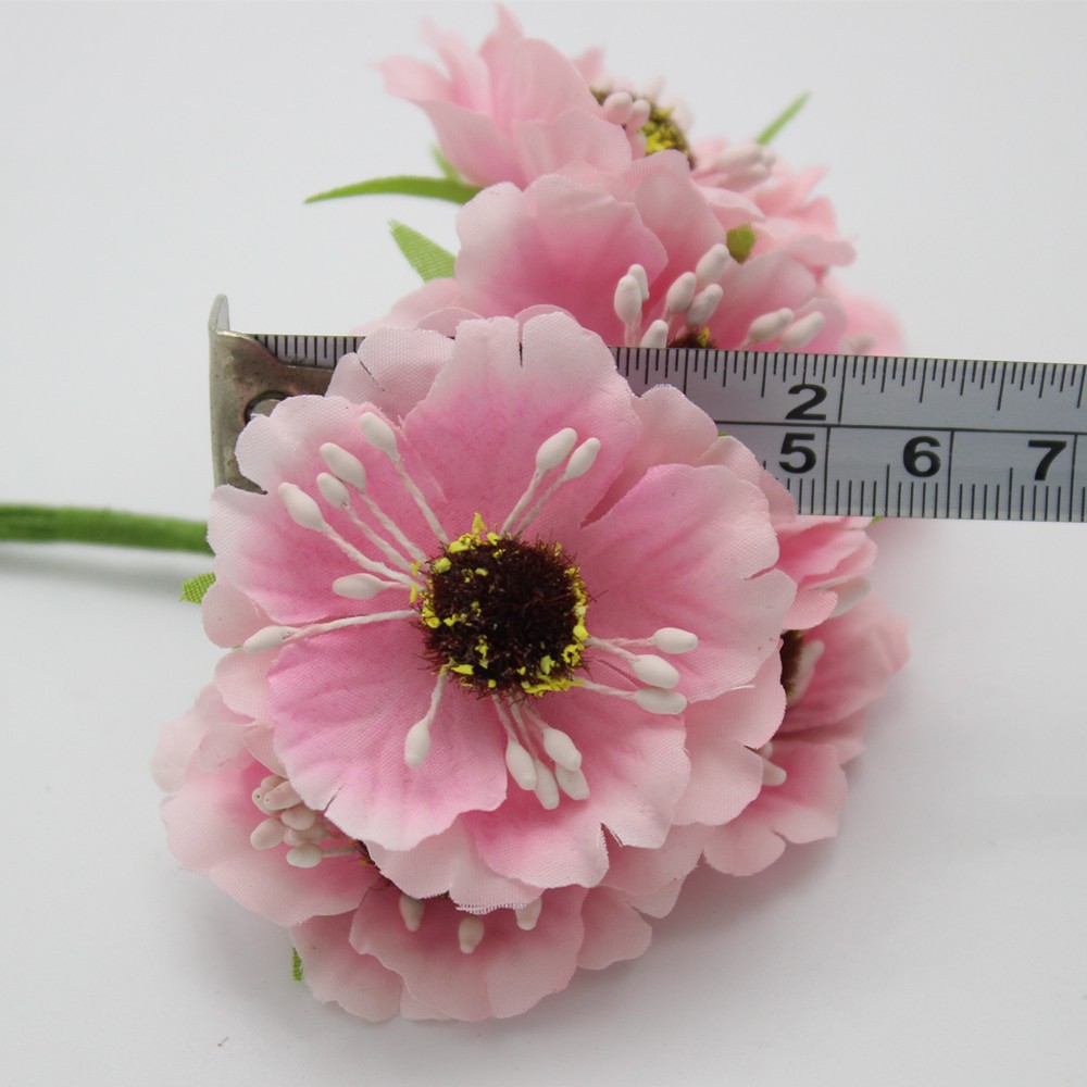 Wholesale High Quality Silk Poppies Camellia Big 5cm Artificial Flowers Corn Poppy Hand Made