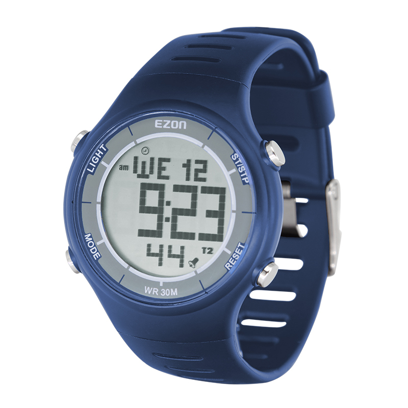 Fashion ezon outside sport casual accustoming blue rubber strap unisex running table
