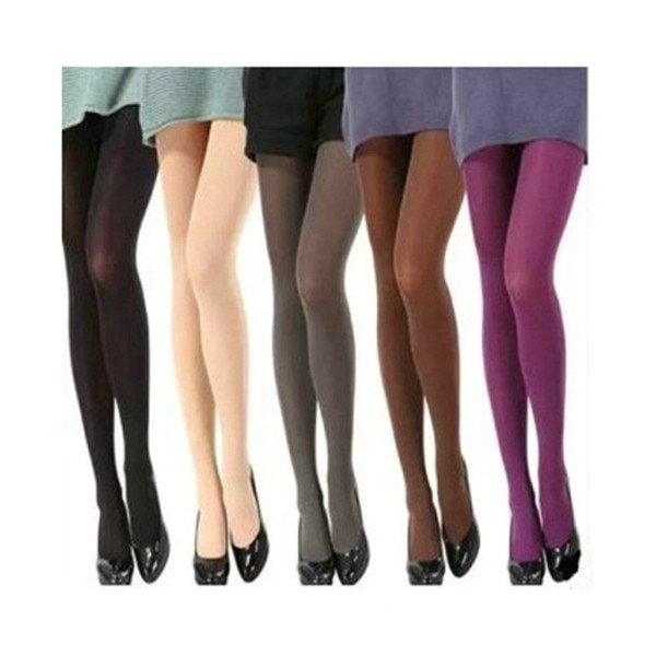  New fashion Women Sexy Pantyhose Autumn Winter Nylon Tights 120D Velvet Candy Color Stockings Step Foot Seamless Pantyhose 01