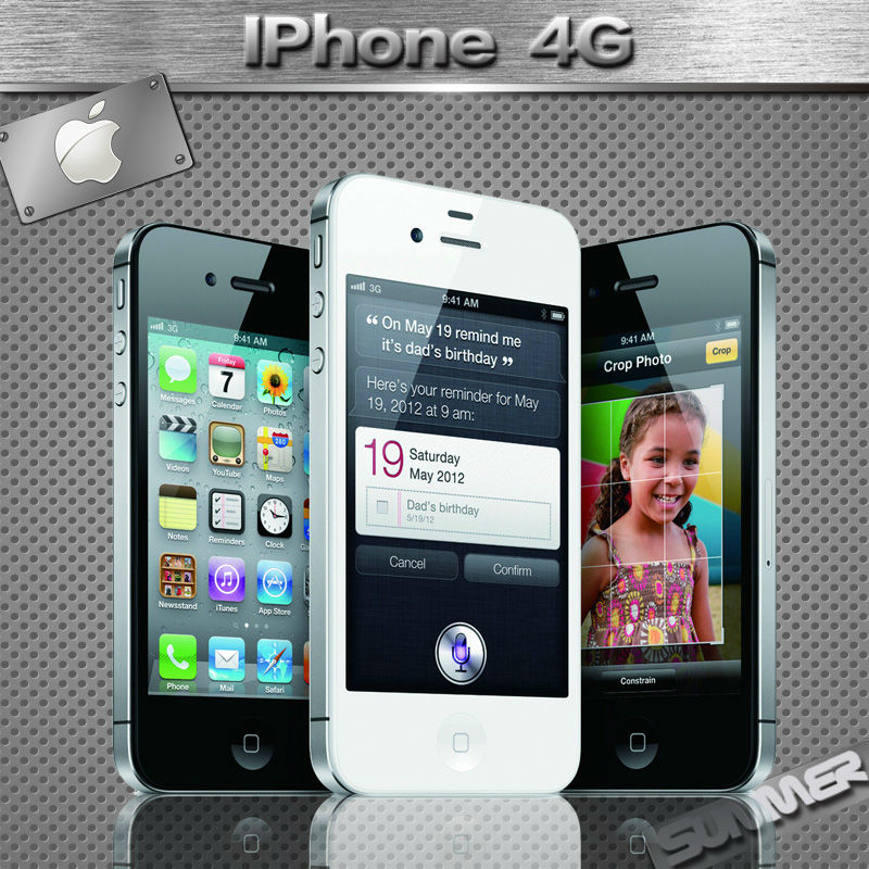 iPhone 4 Cell Phones GPS WIFI 3.5 inch IPS Screen 8GB16GB Used Phone ...