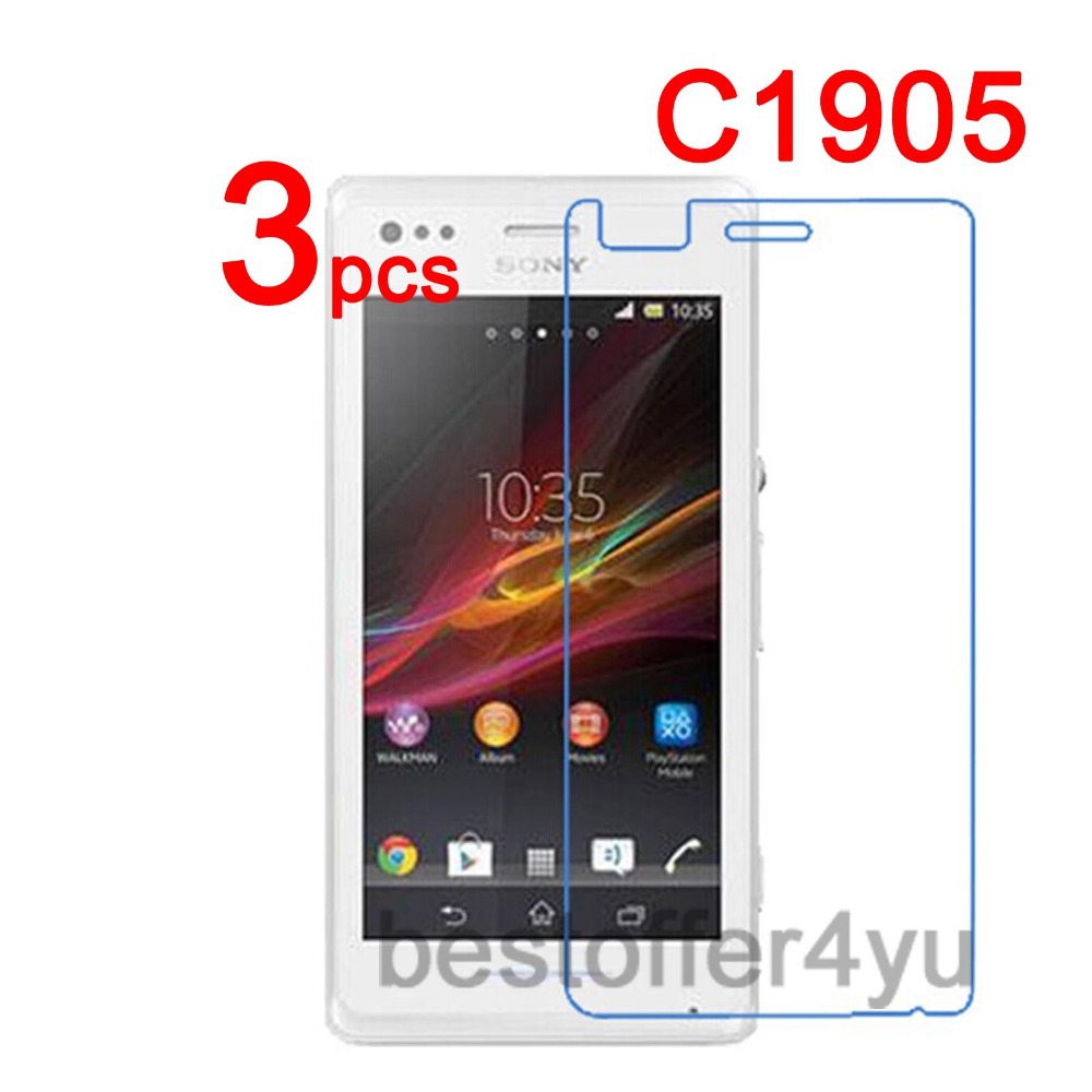 3pcs Anti scratch CLEAR LCD C1905 Screen Protector Guard Cover Film For Sony Xperia M C1905