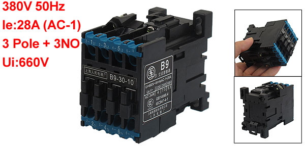 Description Picture 2 of itemB9-30-10 380V 50Hz Coil 28A(AC-1) Ie 3 Pole 3NO 660V Ui AC Contactor