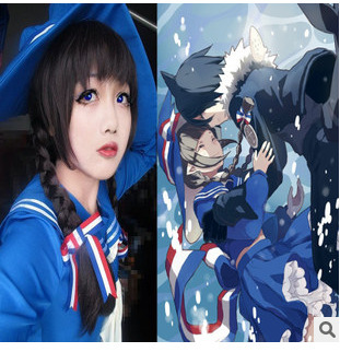Memoca ! hot sale long sleeve lapel Japanese accessories anime cosplay costumes blue sailor cosplay role-playing apparel