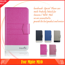 5 Colors Hot Mpie M10 Case Luxury Fashion Flip Leather Protective Exclusive Bifold Phone Cover Card