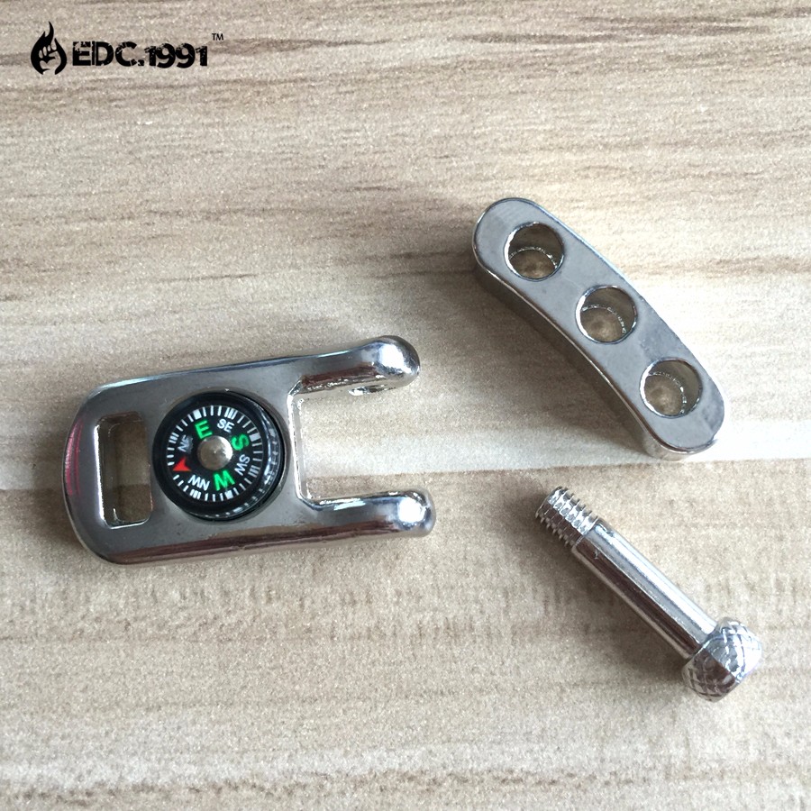 Description Picture 2 of item10PCS/LOT High quality Adjustable U Shape Anchor Shackle Outdoor Survival Rope Paracord Bracelet Buckle with mini for Compass