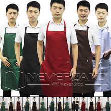 1 X New Unisex Women Men Kitchen Restaurant Bib Cooking Aprons With Pocket Baking Mats Gift 85cm x 60cm Free shipping C10