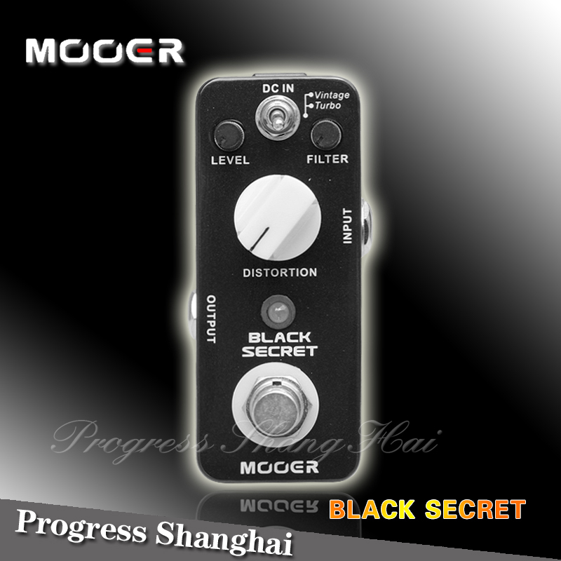 Effect Pedal/MOOER Guitar Effect Pedal Black Secret Distortion Pedal True bypass,Free shipping Wholesale