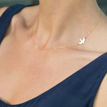 Simple Gold Plated Birds Necklace Clavicle Chains Charm Womens Fashion Jewelry colar