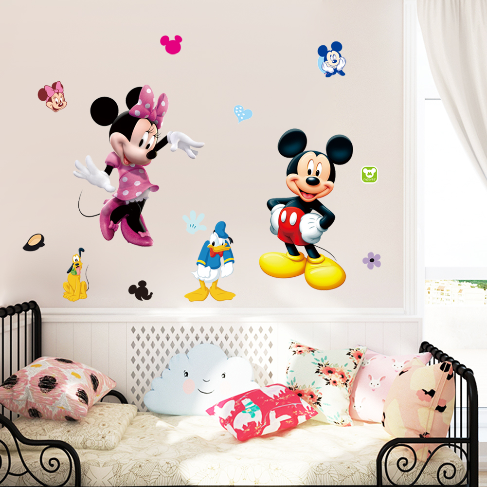 50 Minnie bow stickers Nursery Decal for DIY kids play room wall decor bedroom