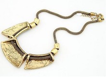 Xl053 wholesale Jewelry Fashion Geometry montage Snake Skin Vintage Necklace